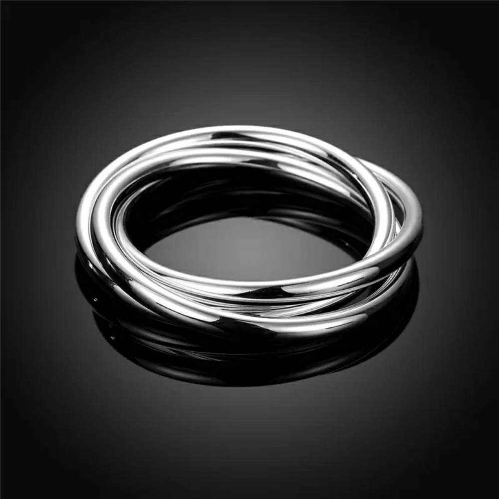 SOLD OUT RESTOCKING!! 925 Silver Smooth Cuff Bangle Bracelet - Picture 9 of 16
